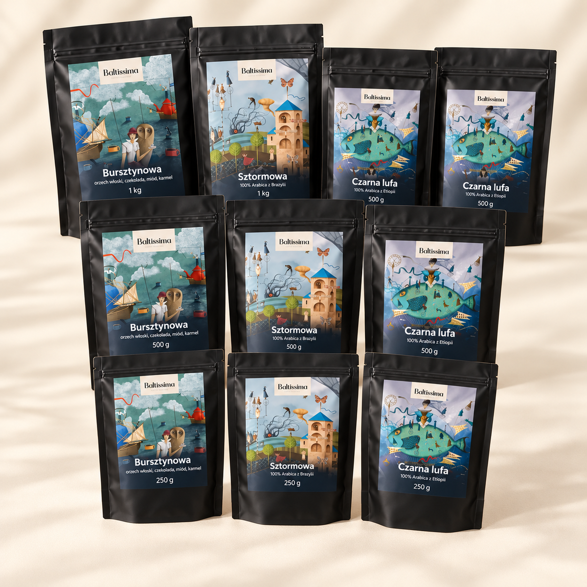 Wielka kolekcja Baltissima — zestaw 250 g + 500 g + 1 kg