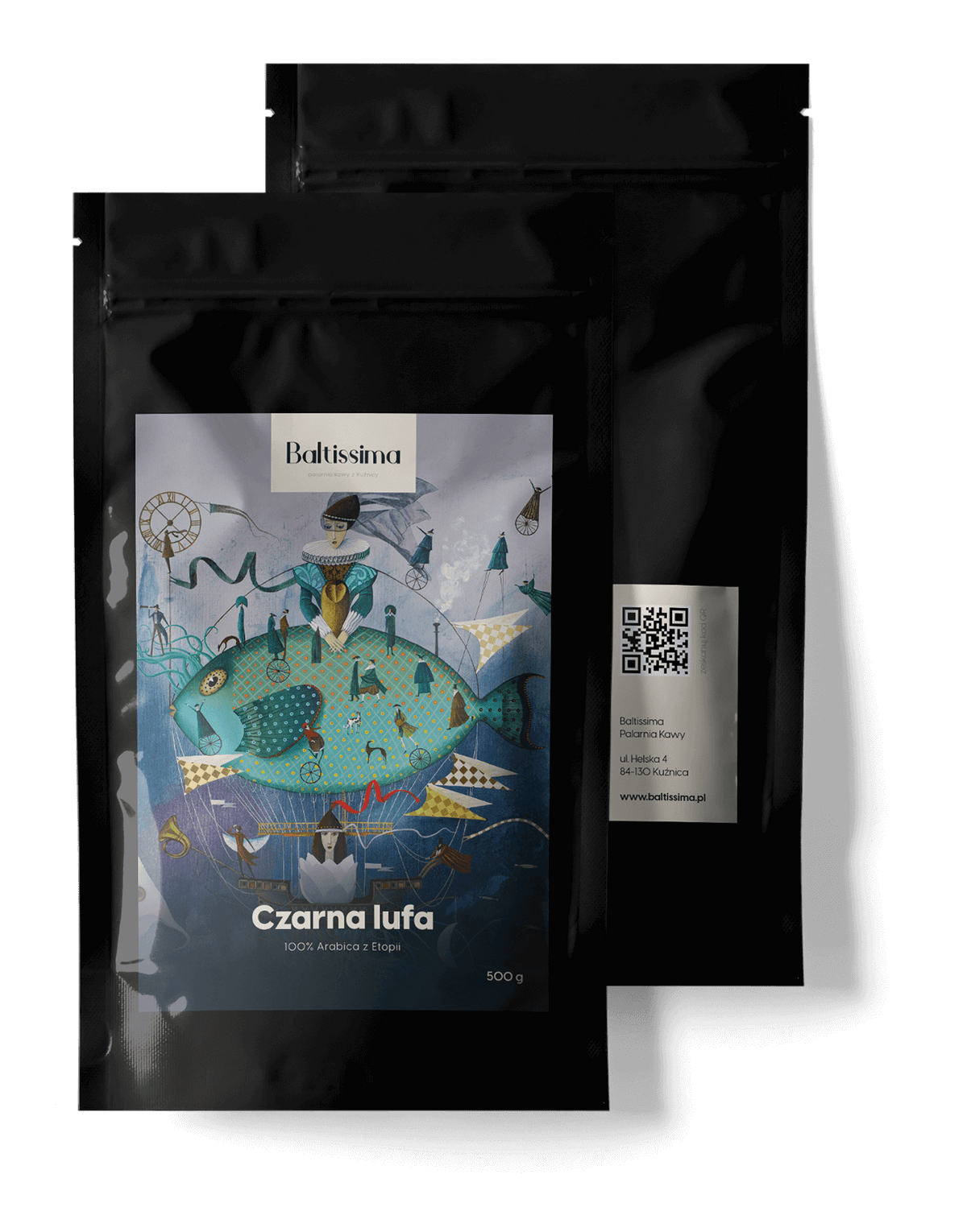 Baltissima Czarna Lufa, 500 g, mielona