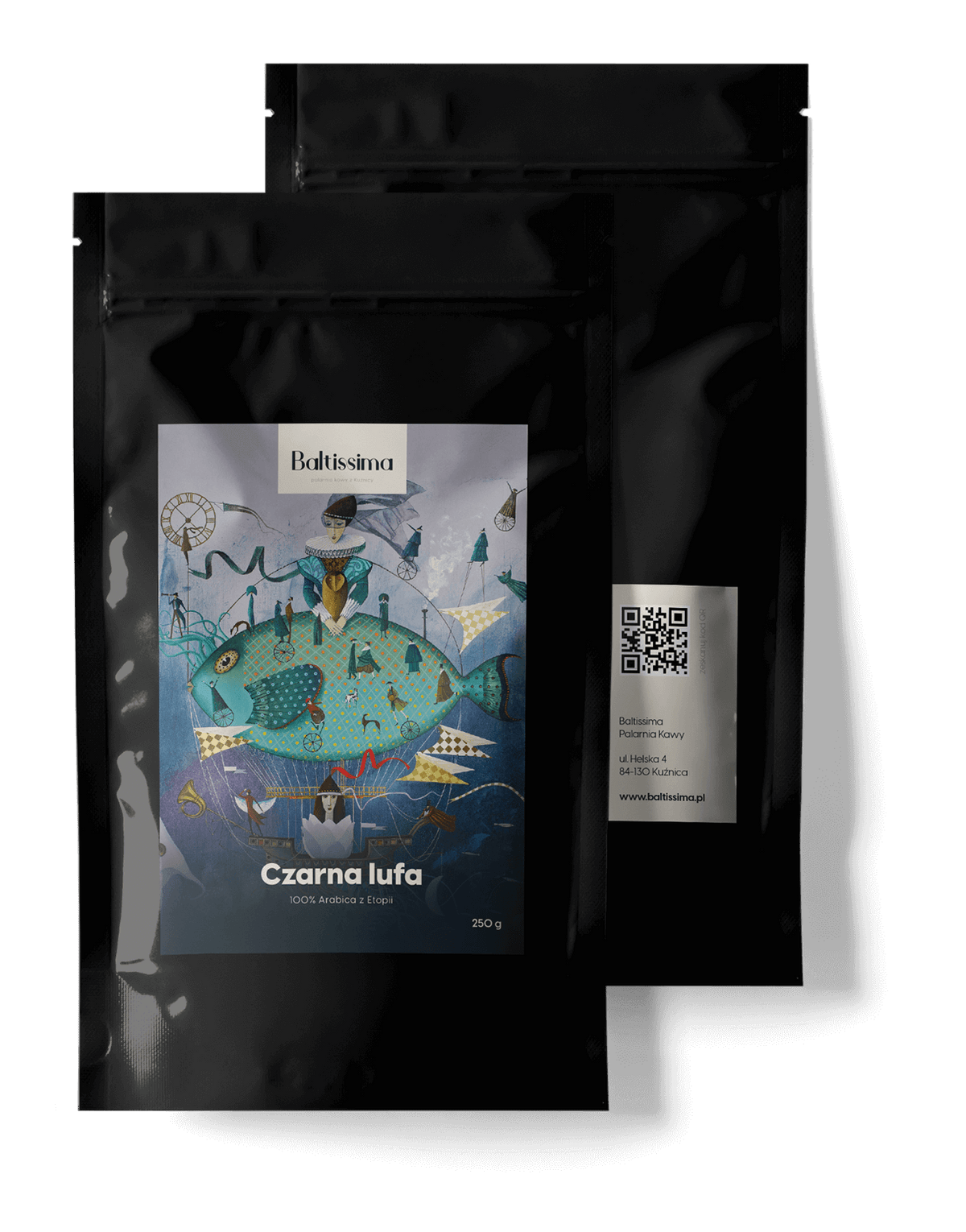 Baltissima Czarna Lufa, 250 g, mielona